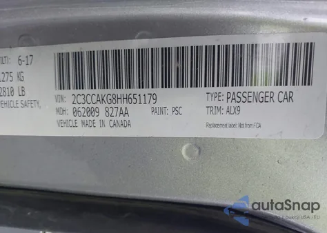 2017 Chrysler 300C Awd from USA, damaged, VIN 2C3CCAKG8HH651179